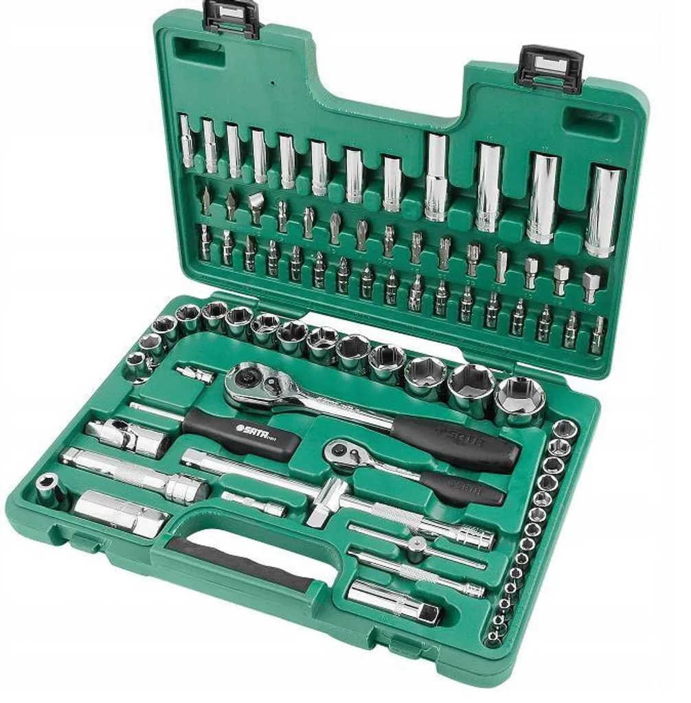 Kit Outillage Auto Sata 88 Pièces 1/2" 1/4" pour Mécanique Générale