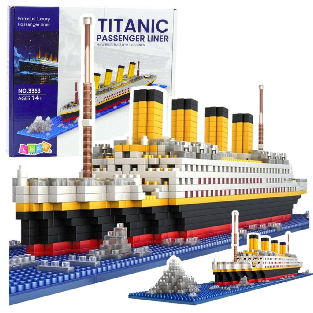 LeanToys Titanic-Schiffsmodell aus Bausteinen, Produktbild 