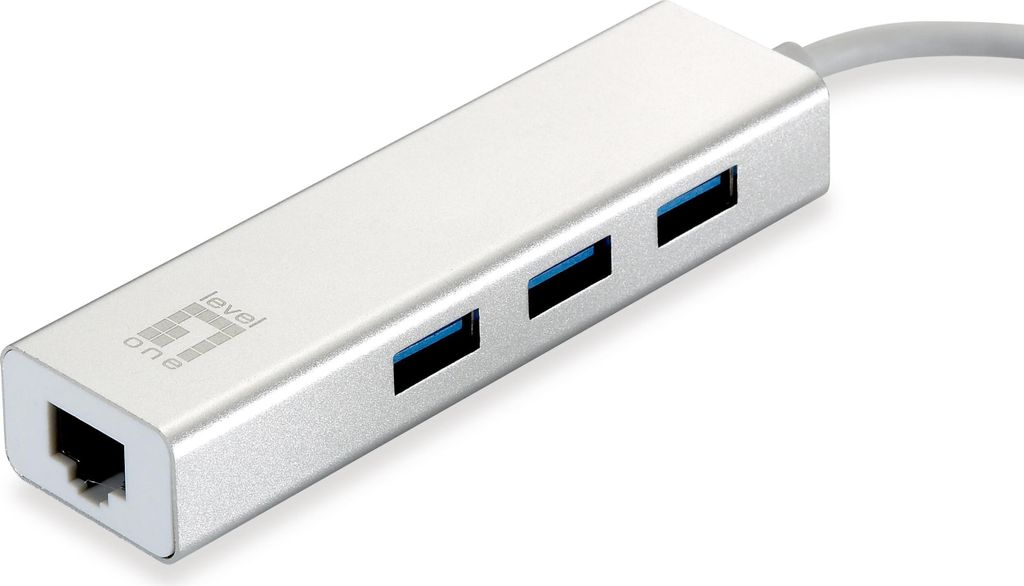 LevelOne USB-0503 Gigabit USB Netzwerk Adapter USB Hub