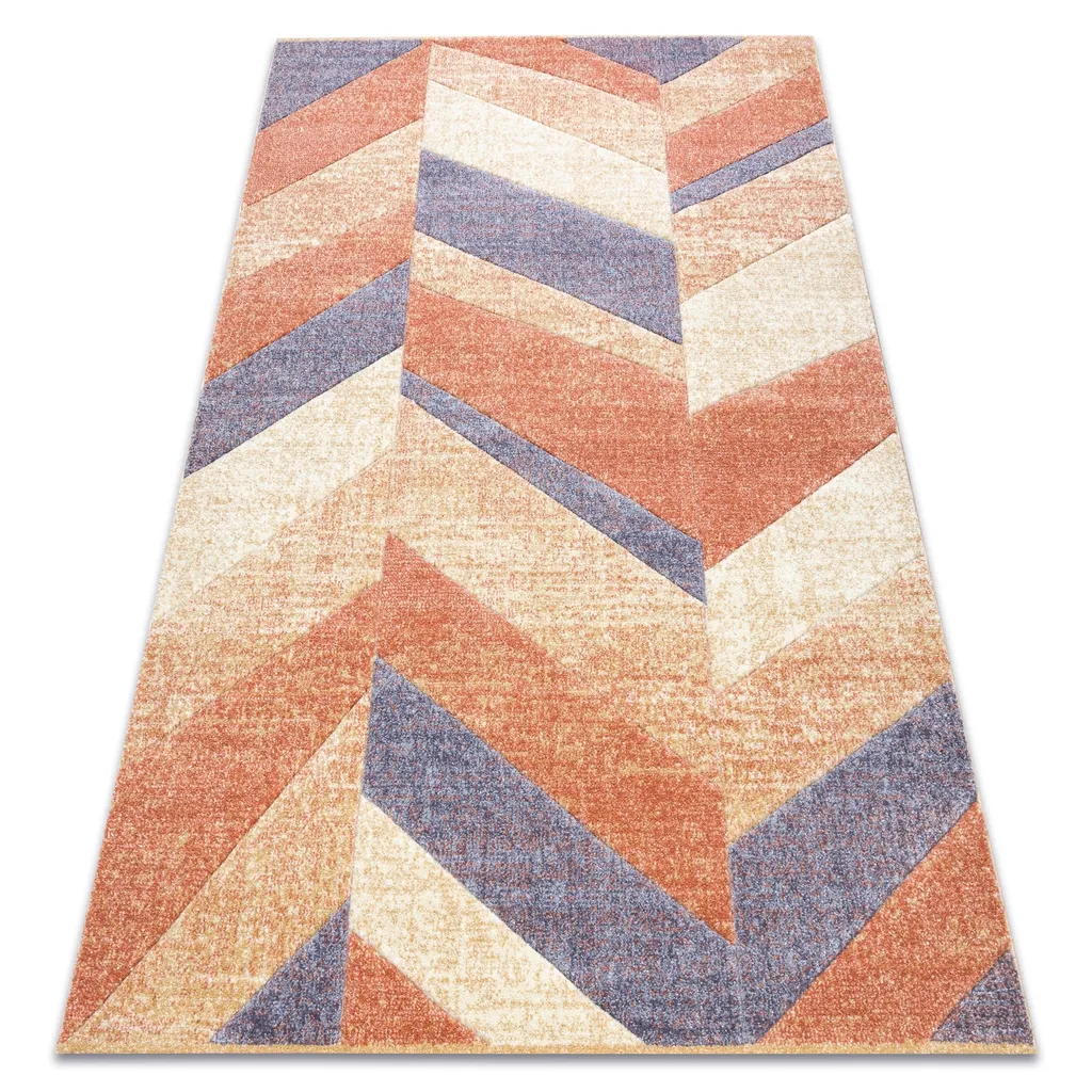 Tapis antidérapant et facile d'entretien FEEL 80x150 cm beige violet