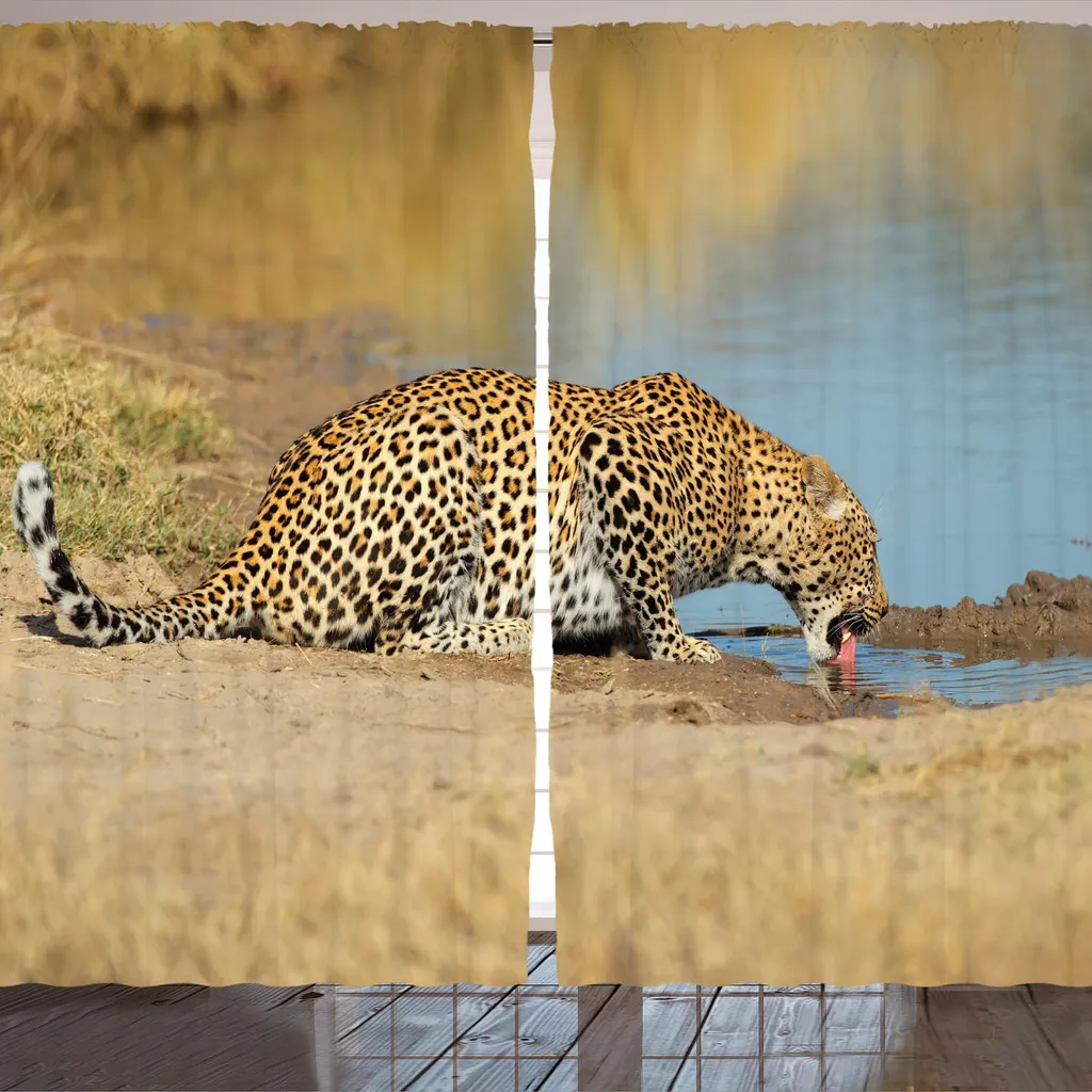 Tenda ARANDE Safari Leopardo 280x225 cm - Arredo Etnico Sudafricano