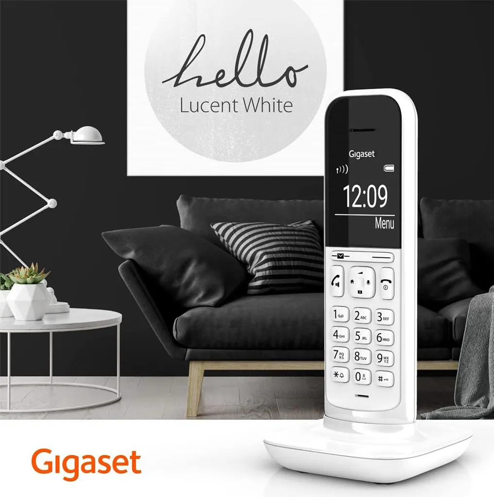 Gigaset CL390HX Lucent White - Combiné Supplémentaire DECT Design - 8