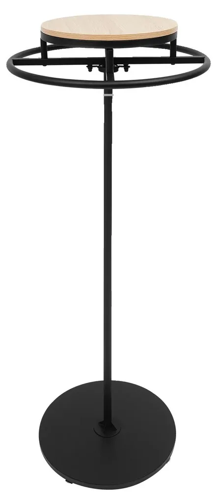 Porte-manteau pivotant style moderne noir 175cm - Gain de place