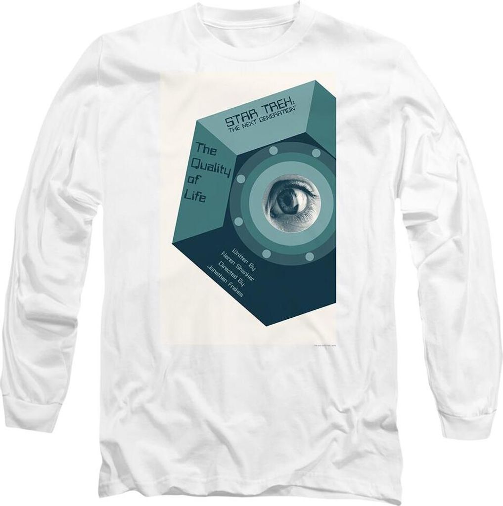 Star Trek - "The Next Generation Season 6 Episode 9" T-Shirt für Herren/Damen Uni TV10144 (S) (Weiß)