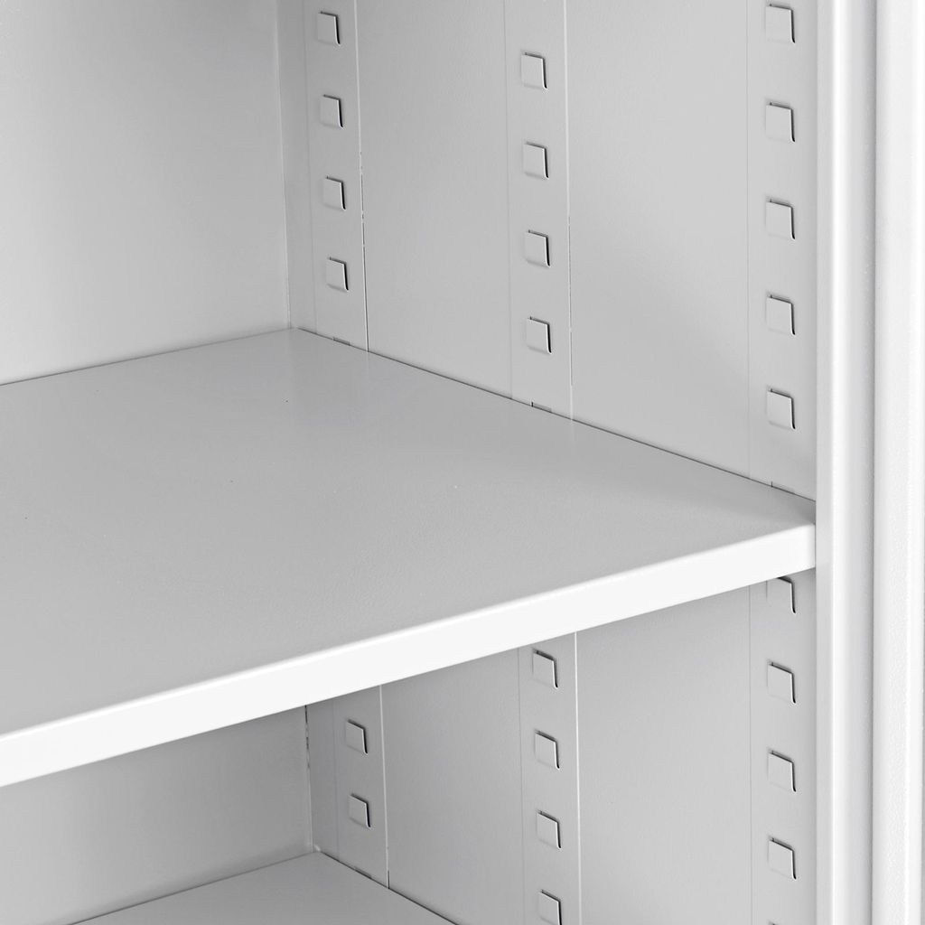 Stahlschrank Flügeltürenschrank Werkstattschrank Büroschrank Werkzeugschrank 2-türig Metallschrank Lichtgrau ral 7035 130639 Schrank Universalschrank Materialschrank online kaufen