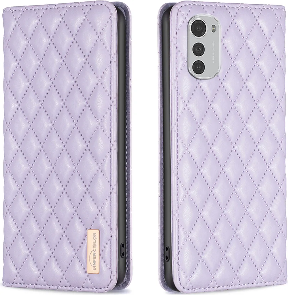 Cover Flip per Moto E32 4G Viola - Protezione Completa e Comoda
