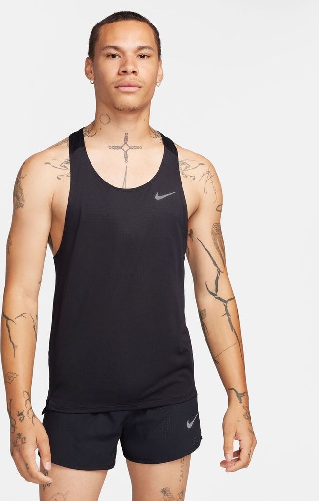 Nike M Nk Df Fast Singlet Black/White Black/White Xxl