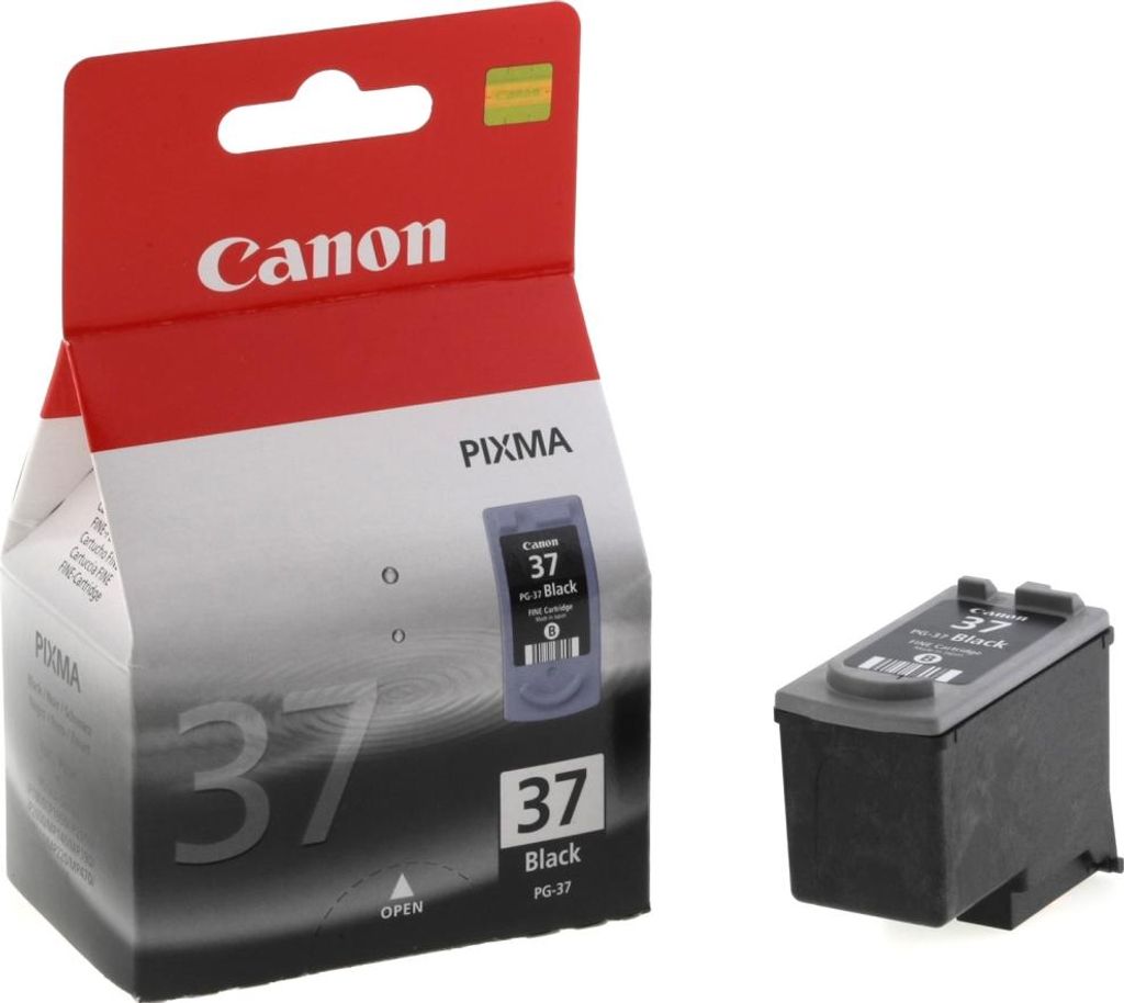 Canon PG-37BK, Czarny fotograficzny, Atrament barwnikowy, 1 Zdjęcie produktu 