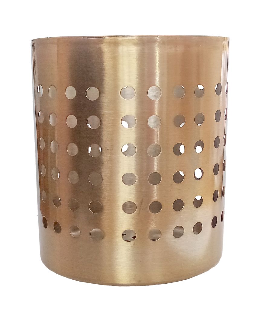 BESTECKHALTER aus Edelstahl 13cm Gold Besteckkorb Produktbild 