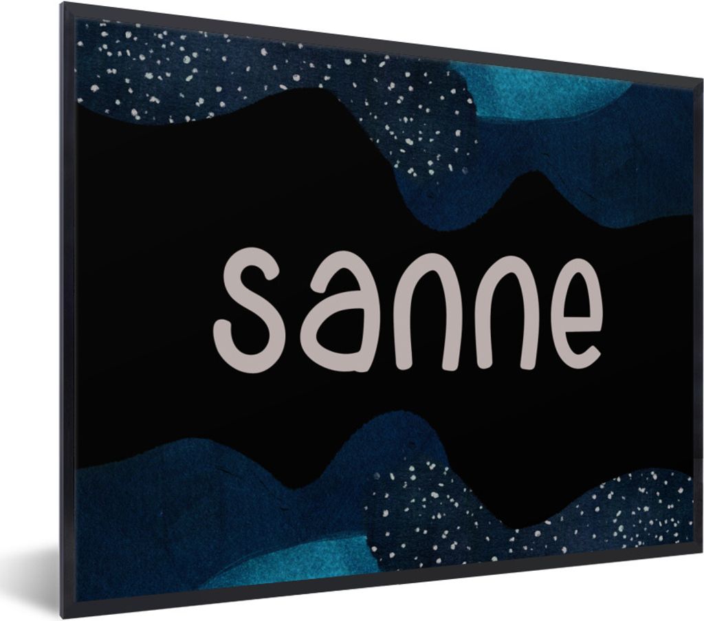 MuchoWow Gerahmtes Poster Sanne - Pastell - Mädchen 80x60 cm - Poster mit Schwarzem Bilderrahmen Wandposter Rahmen Foto Bilder - Schwarzem - Mit...