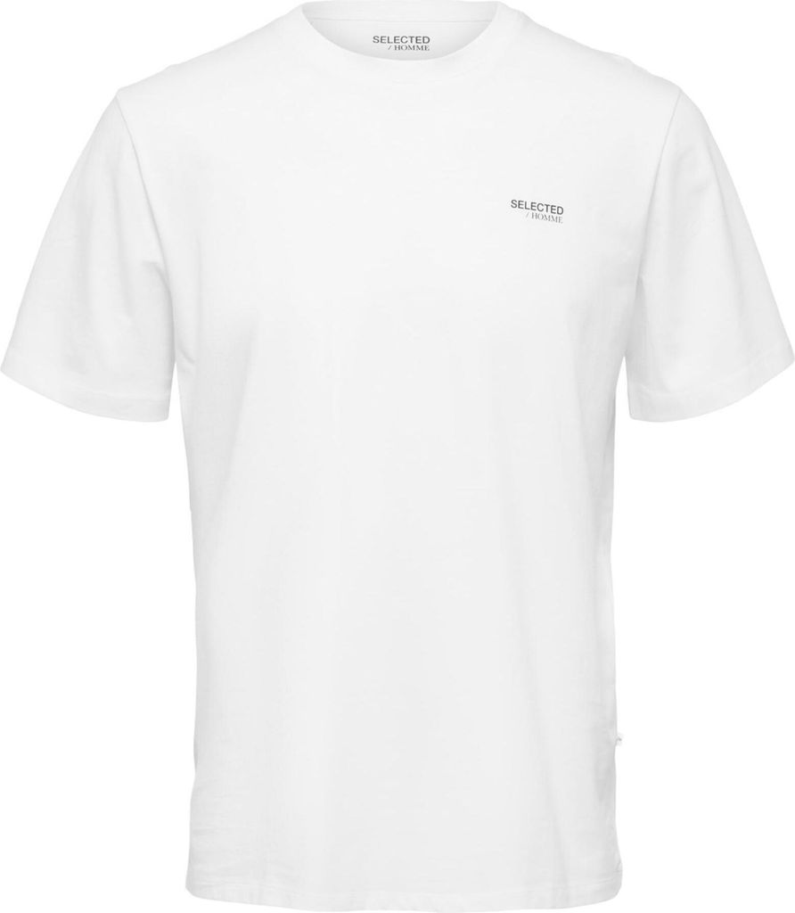 Selected Aspen Logo Tee Weiss - Große M