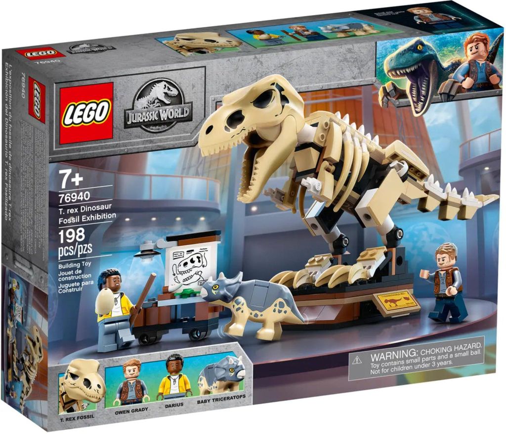 LEGO® 76940 - Szkielet T. rexa z Jurassic World na wystawie Zdjęcie produktu 