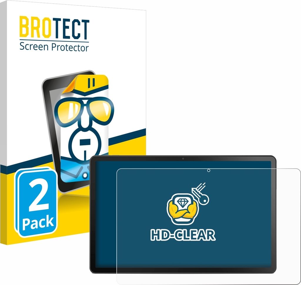 2x Für Lenovo Tab M10 Plus (3. Gen.) Schutzfolie BROTECT Displayschutz Display Schutz Folie Klar Transparent
