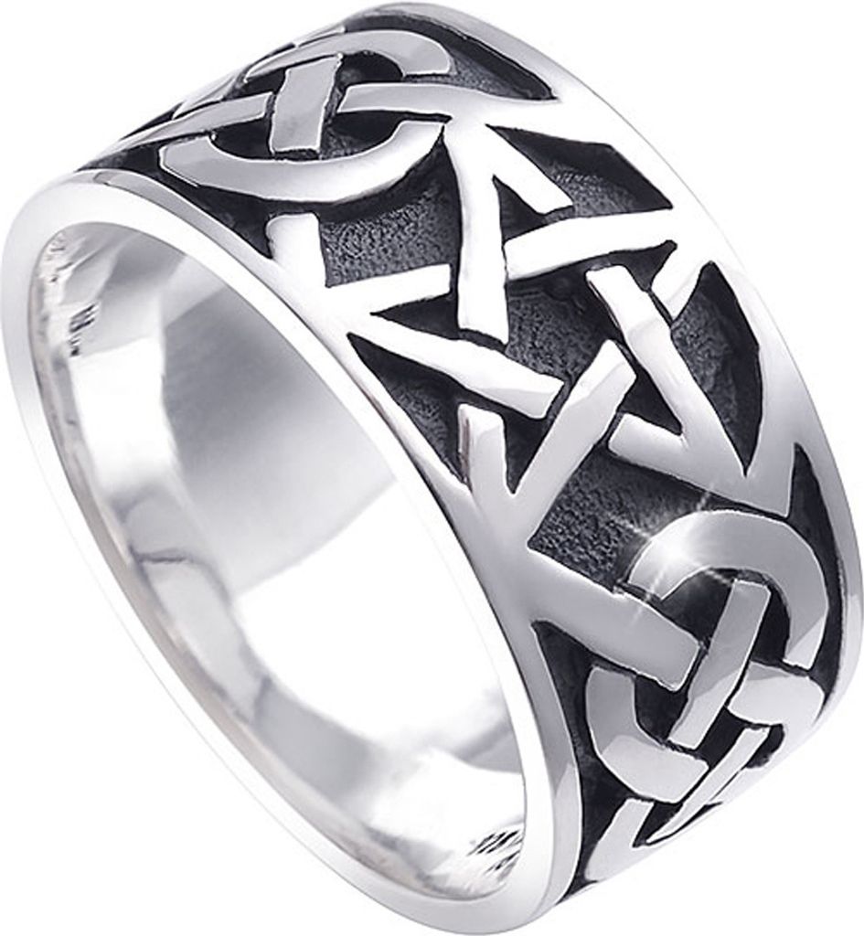 MATERIA by Matthias Wagner Pentagramm Ring 925 Silber antik Produktbild 