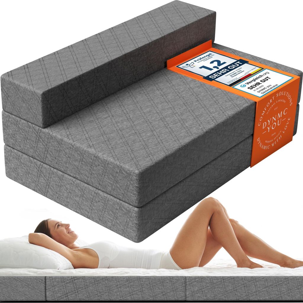 DYNMC you Schlafsofa für 2-140x200x20 cm Gästebett Klappbar Produktbild 