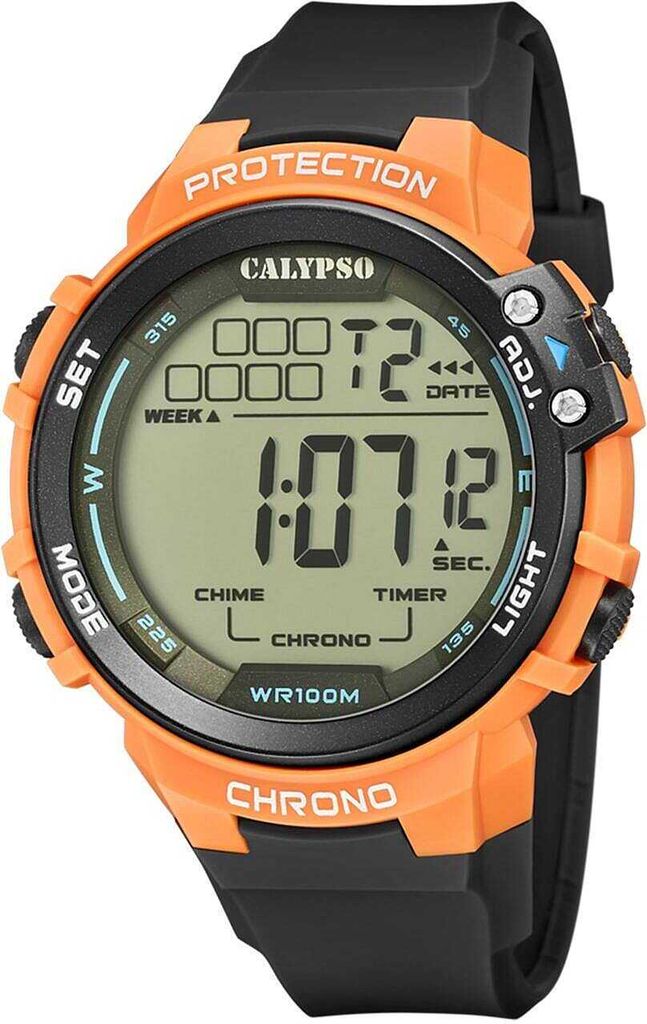 Calypso Herren Digital Uhr Sport Kunststoff Armbanduhr schwarz UK5817/4