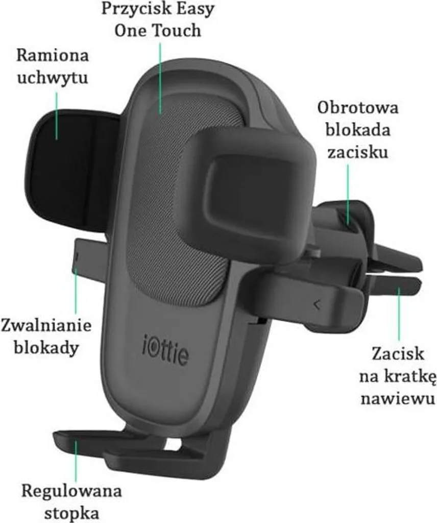 Support Smartphone Voiture pour Grille d'Aération avec Fixation Rapide - 14