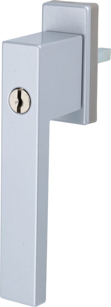 Fenstergriff Fensterolive Rasterolive Abschliessbar Einbruchschutz mit Schlüssel Silber
