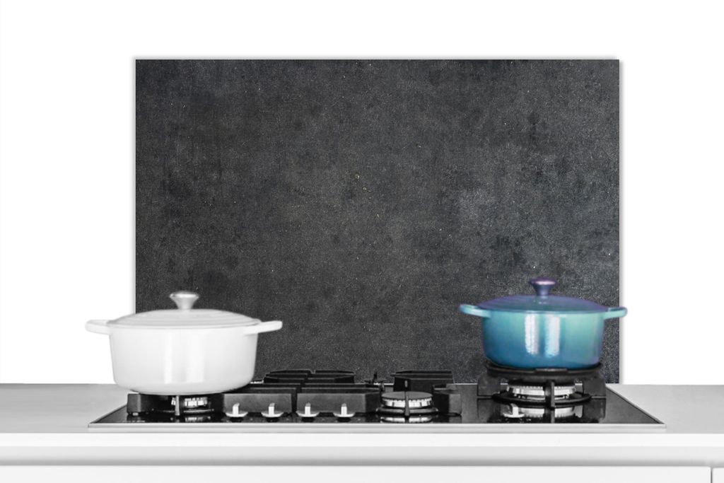 KitchenYeah Spritzschutz Küche - Küchenrückwand - Wandschutz für Herd und Spüle - Industriell - Schiefer - Grau - Strukturiert - Beton 80x5...