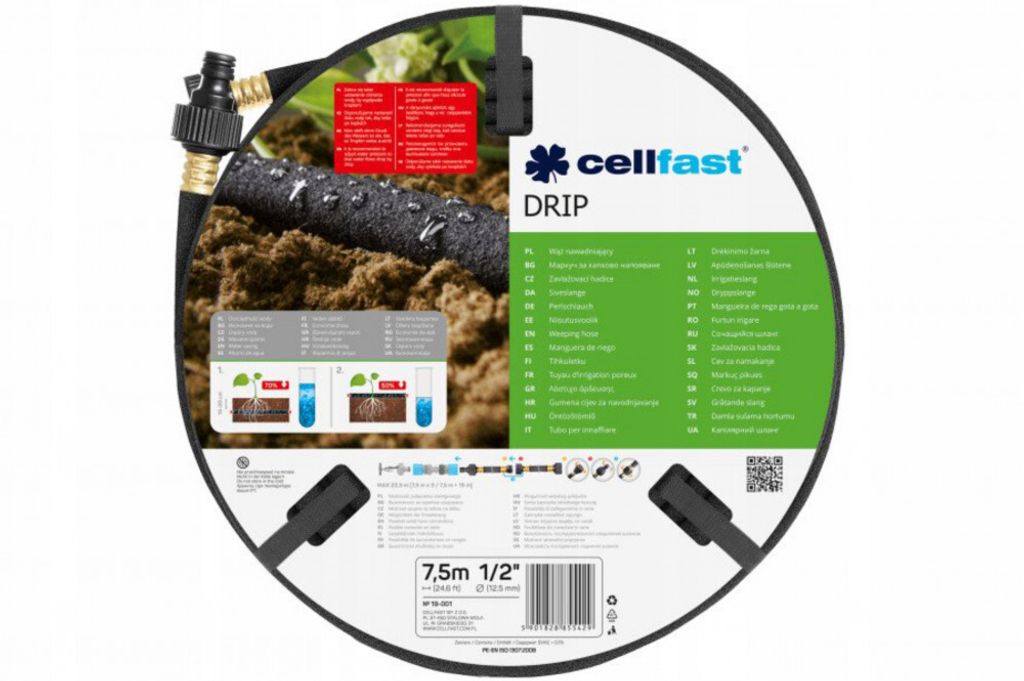 Cellfast Zahradní kapací hadice Velikost: 1/2" Délka: 7,5 m Obrázek produktu 
