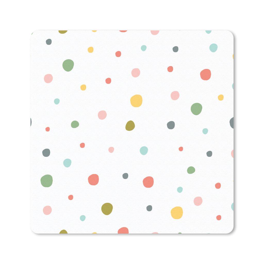 MuchoWow® Mauspad Mousepad Farbe - Muster - Punkte 20x20 cm Produktbild 