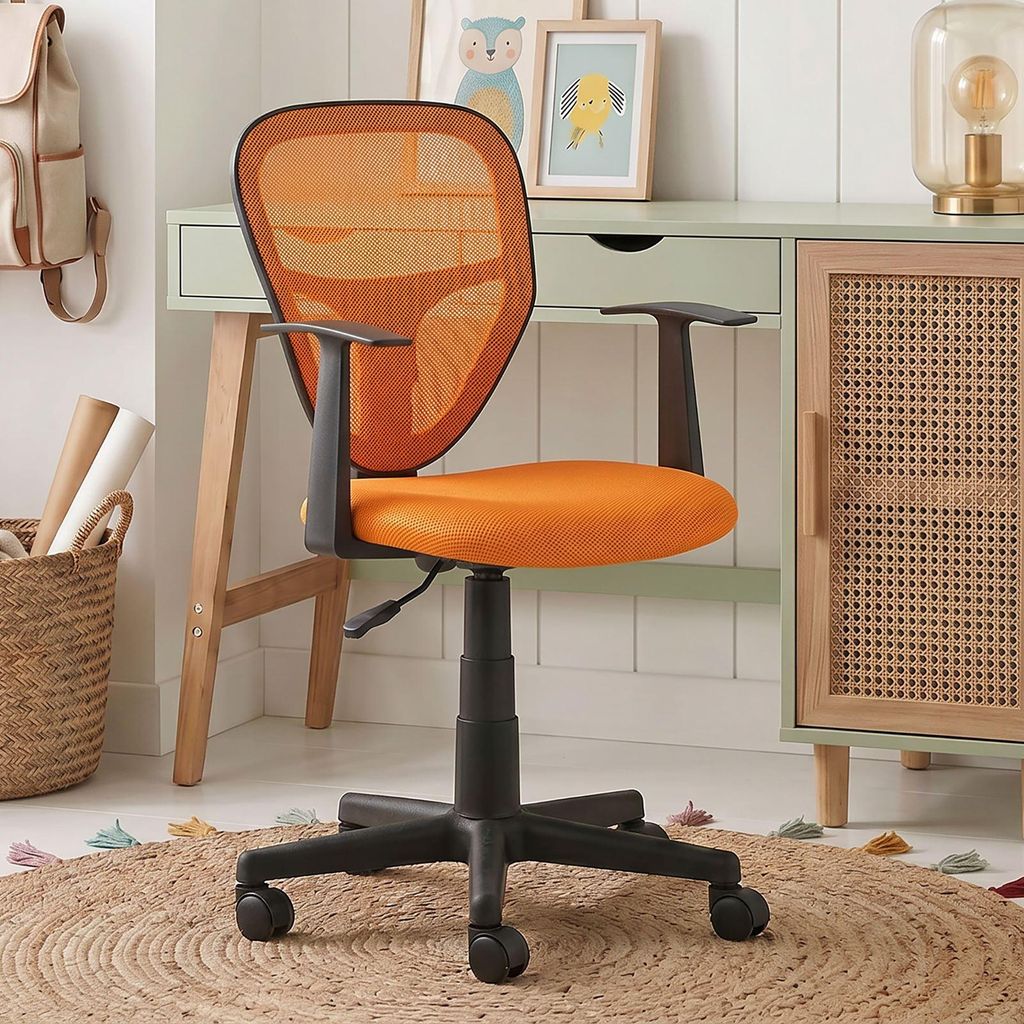 Schreibtischstuhl Kinder STUDIO ergonomisch, Orange - Produktbild 