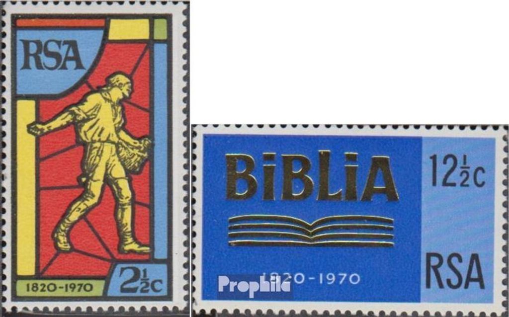 Briefmarken Südafrika 1970 Mi 388-389 (kompl.Ausg.) gestempelt Bibelgesellschaft