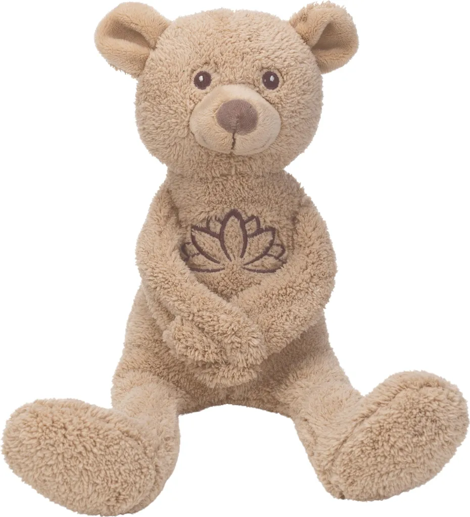 Ours en peluche Happy Horse Mindful 40 cm beige : doudou ultra souple