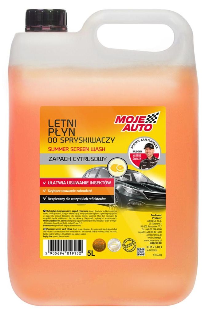 Moje Auto Sommer-Scheibenreiniger Citrus 5L Produktbild 