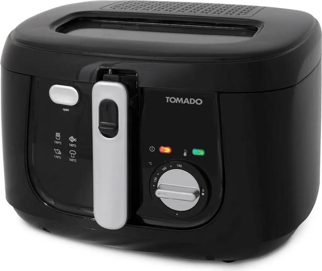 Friteuse Familiale Tomado 2,5L pour Frites Maison Croustillantes Noire