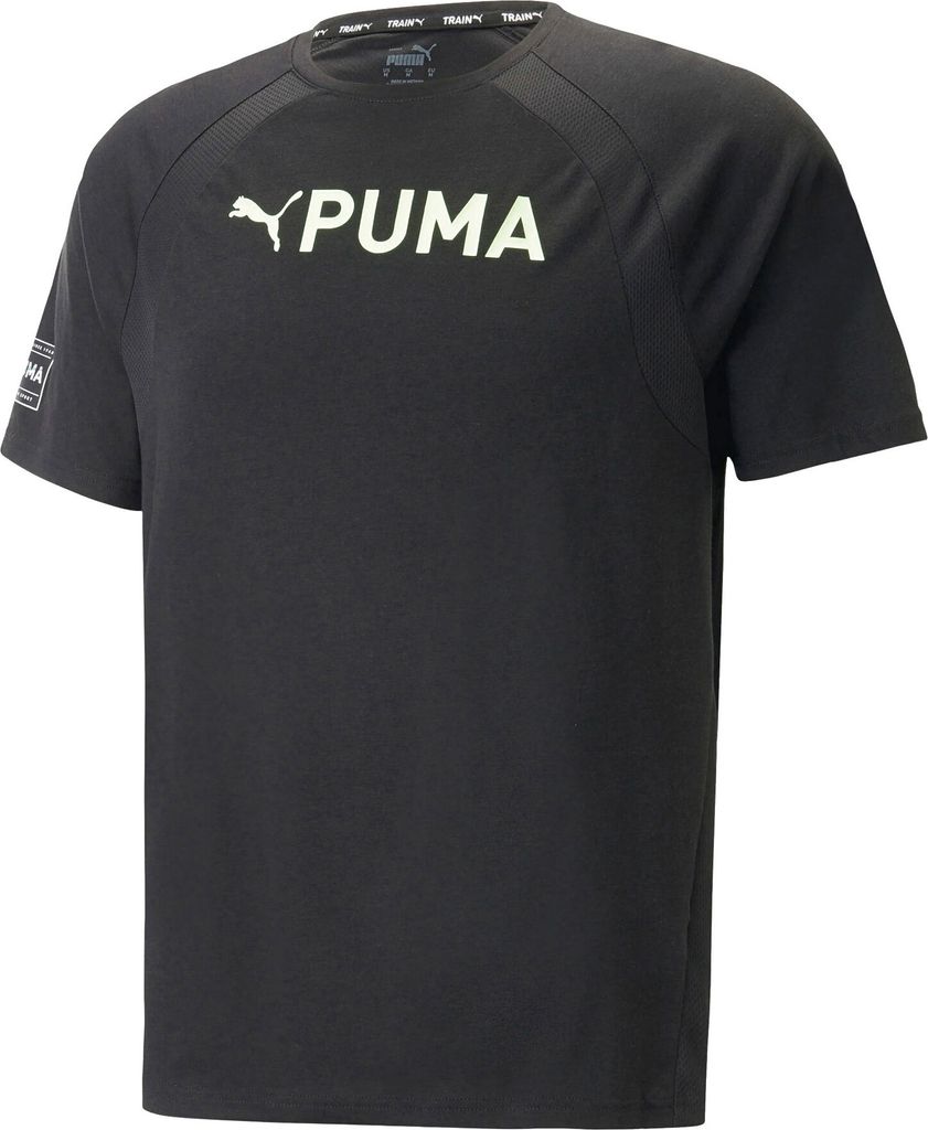 PUMA Fit Ultrabreathe Triblend T-Shirt Herren 51 - puma black/fizzy lime L