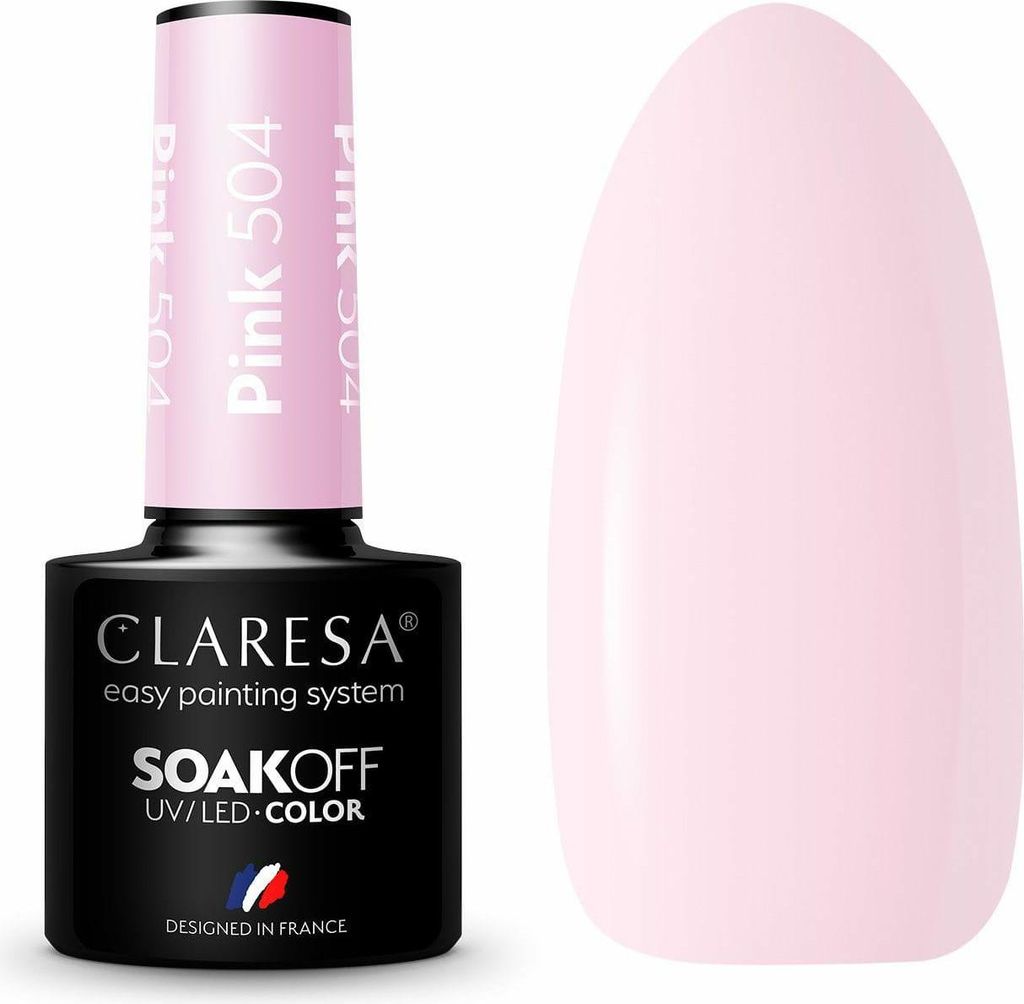 Claresa Vernice ibrida UV/LED rosa 504, 5g Immagine del prodotto 