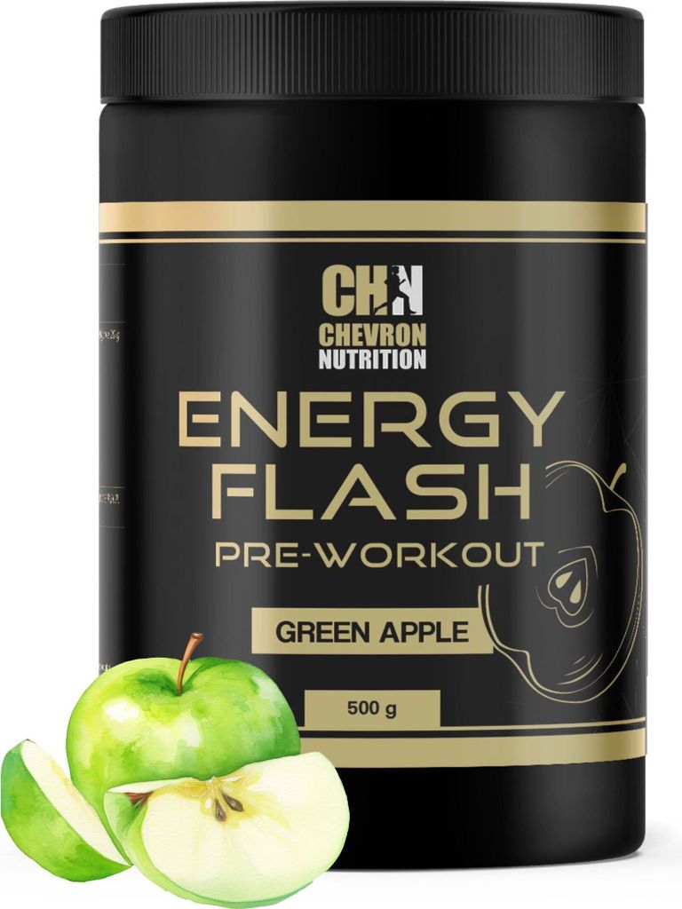 Pre-Workout-Instantgetränk 500 g grüner Apfel