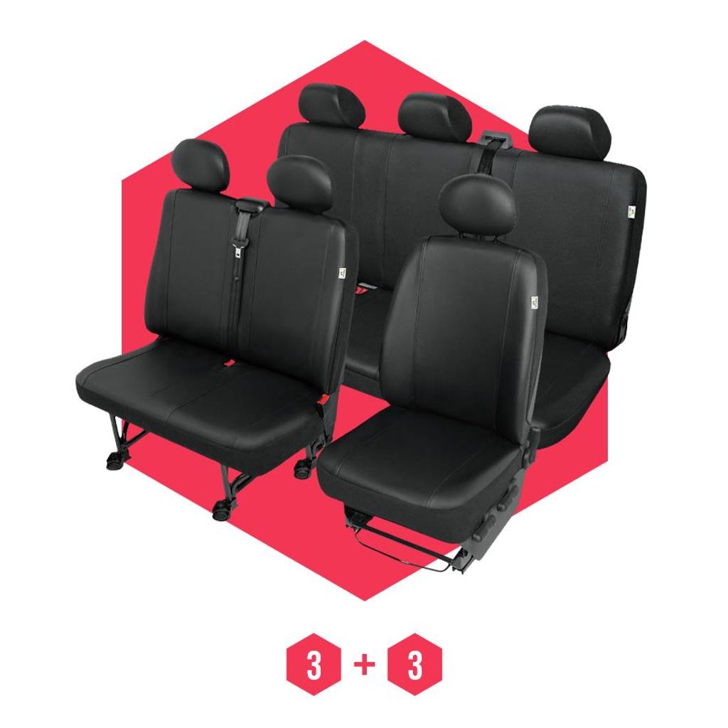 Universal Exclusive Sitzbezug Kleintransporter Vordersitze 2+1 3