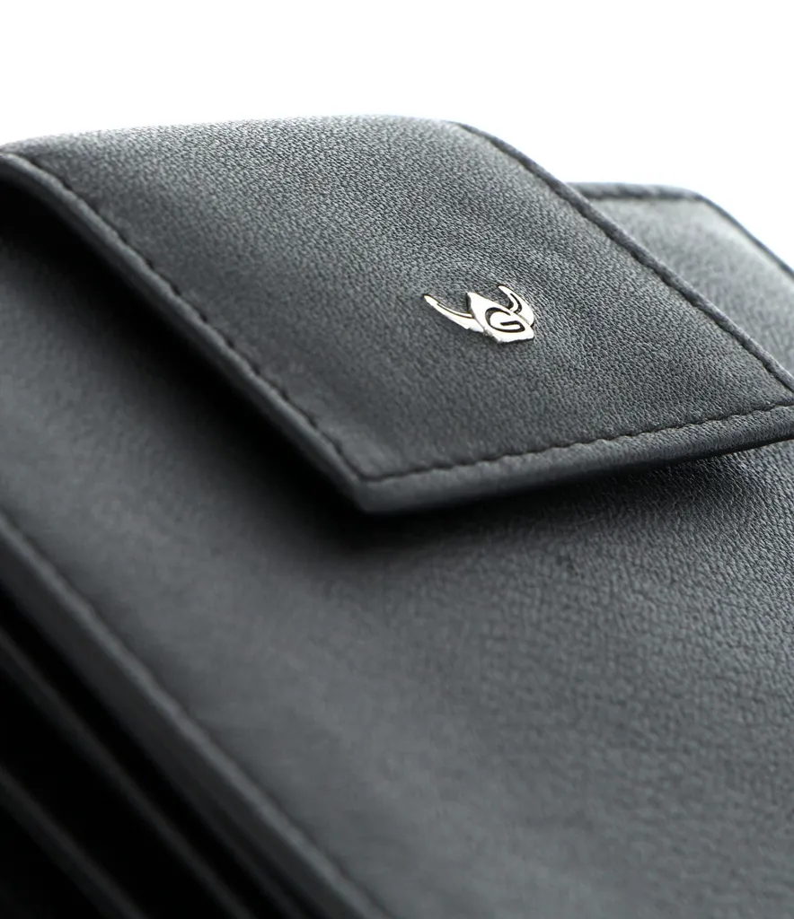 Golden Head Capri RFID Billfold Coin Wallet Black
