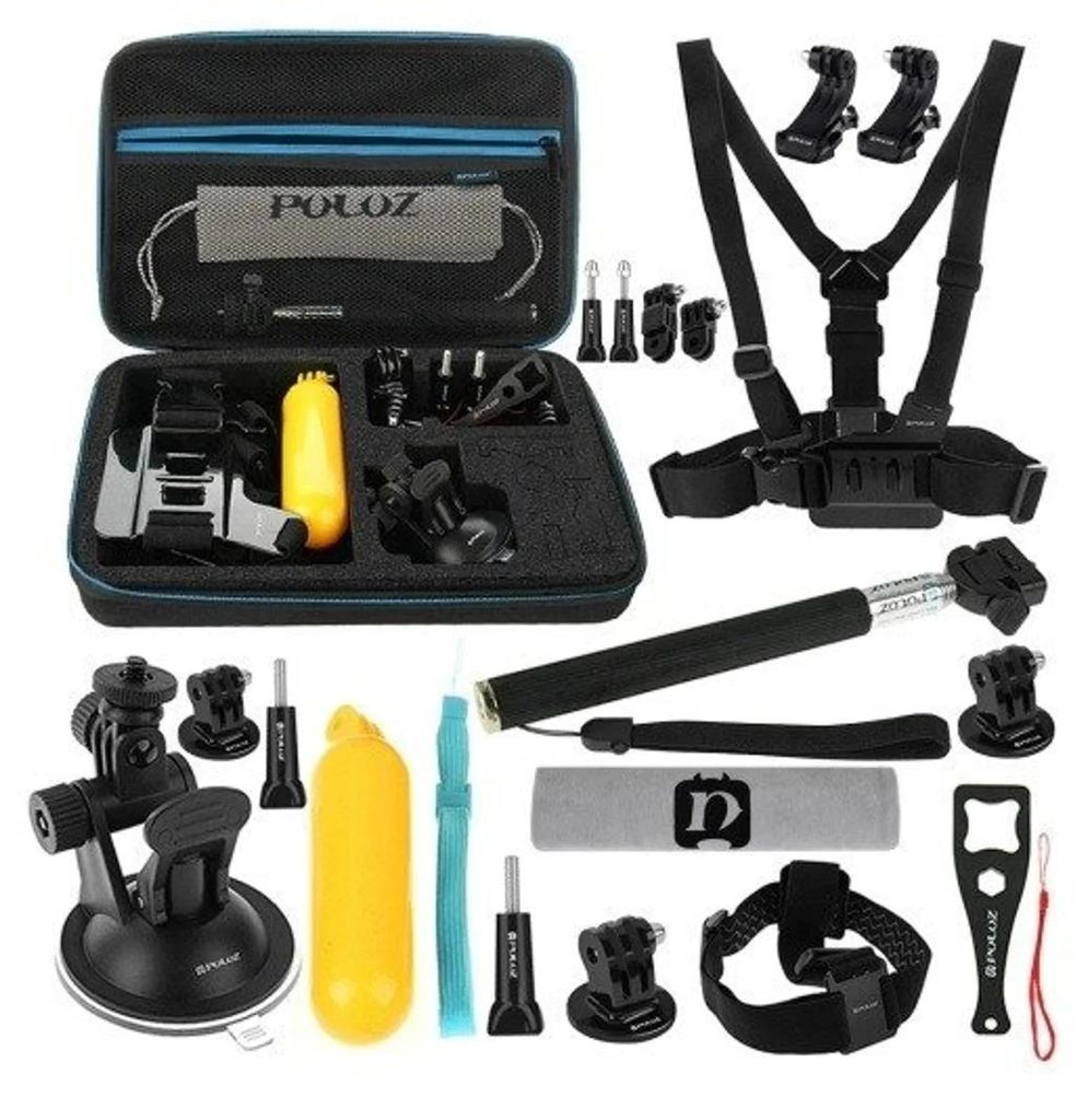 Puluz set of 20 accessories for sports cameras (including Obrázok produktu 