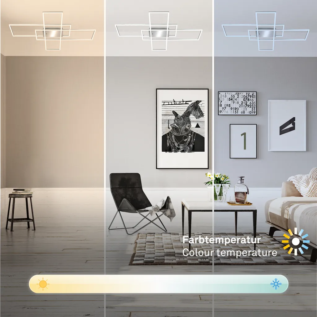 Plafonnier LED variable Roami noir : télécommande et mode veilleuse inclus - 4