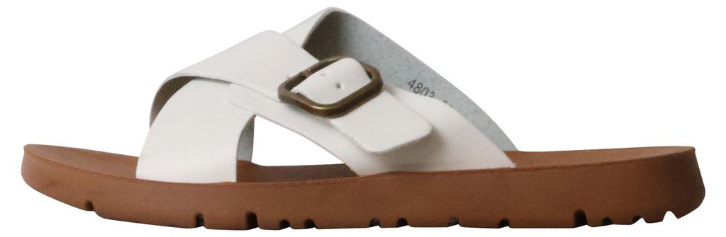 Flache Sandalen zum Hineinschlüpfen