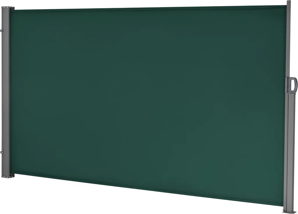 Store latéral rétractable 160x300 cm vert - Paravent extérieur robuste