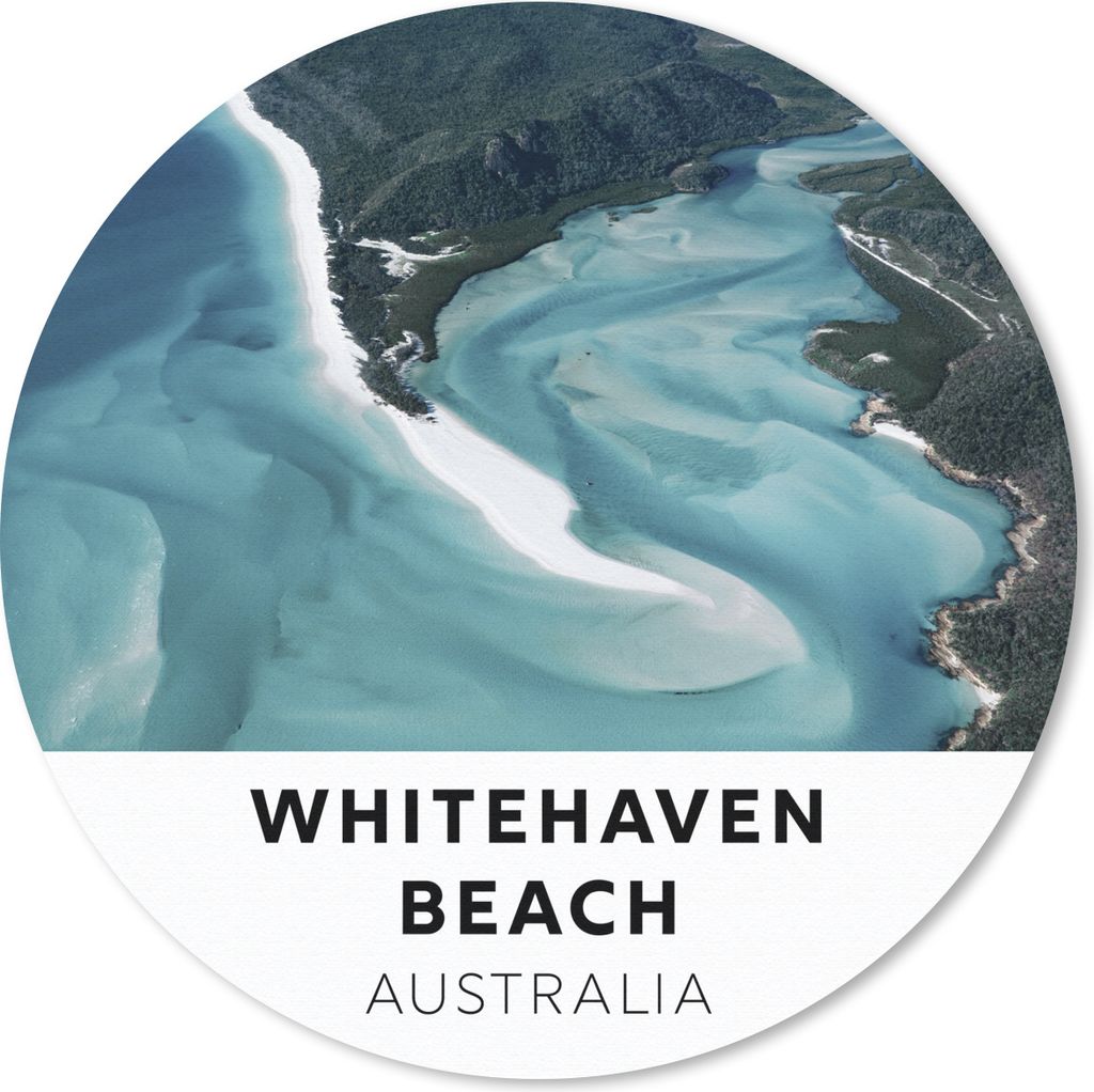 MuchoWow Mauspad Mousepad Australien - Strand - Wasser 20x20 cm - Mousepads - Maus Mat - Pad - Mausunterlage - Schreibtischmatte