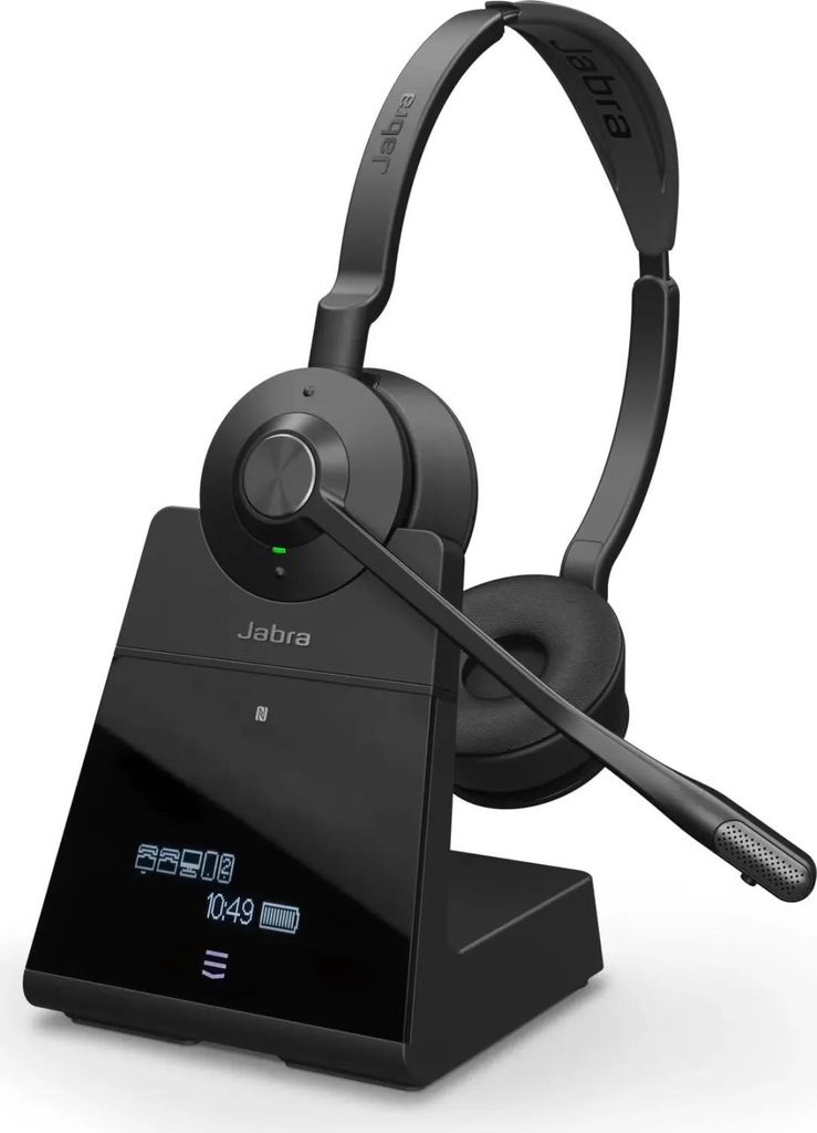 Jabra Engage 75 SE Drahtloses Stereo-Headset fr professionelle Anrufe, DECT, 150 m Reichweite, USB-C zu USB-A mit fortschrittlichem Mikrofon mit Ge...