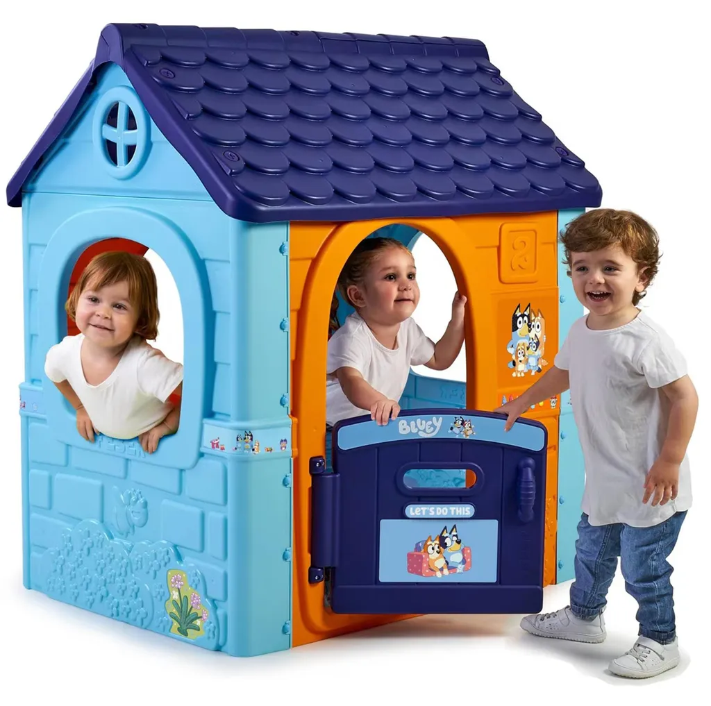 Maisonnette Bluey Feber résistante aux UV avec boîte aux lettres incluse