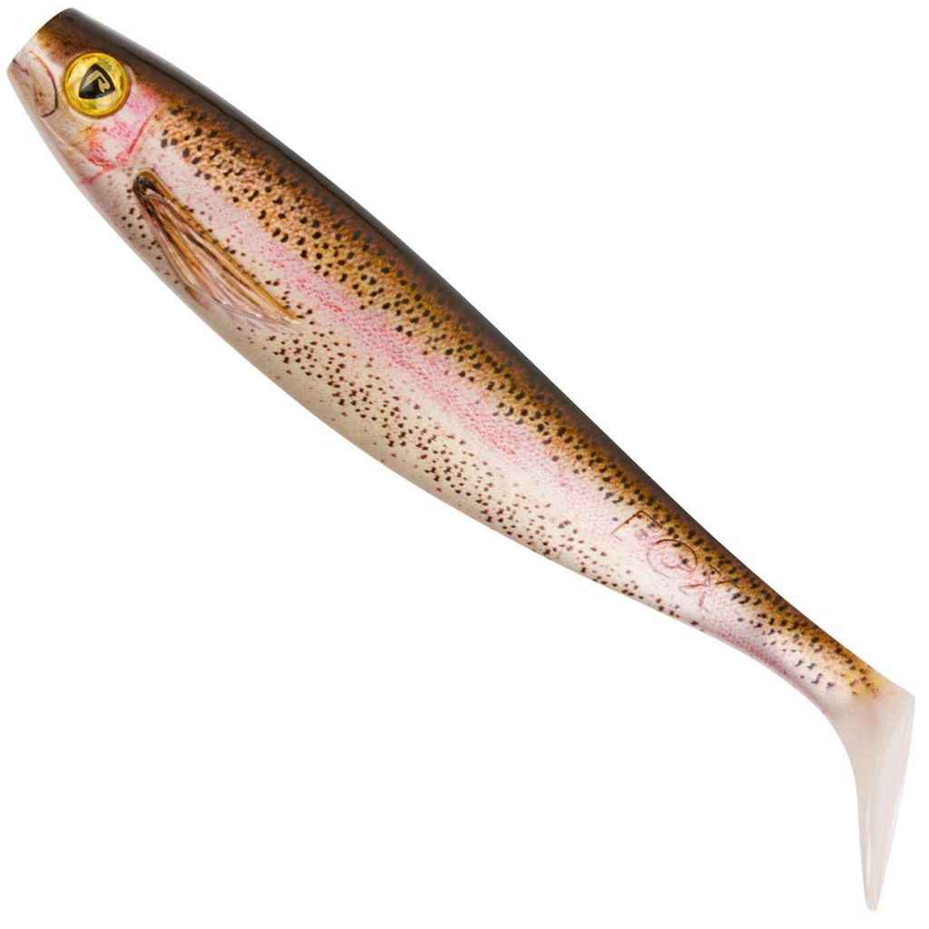 Fox Rage Pro Shad Natural Classics II - Gummifisch, Farbe:super natural rainbow trout, Länge:14cm