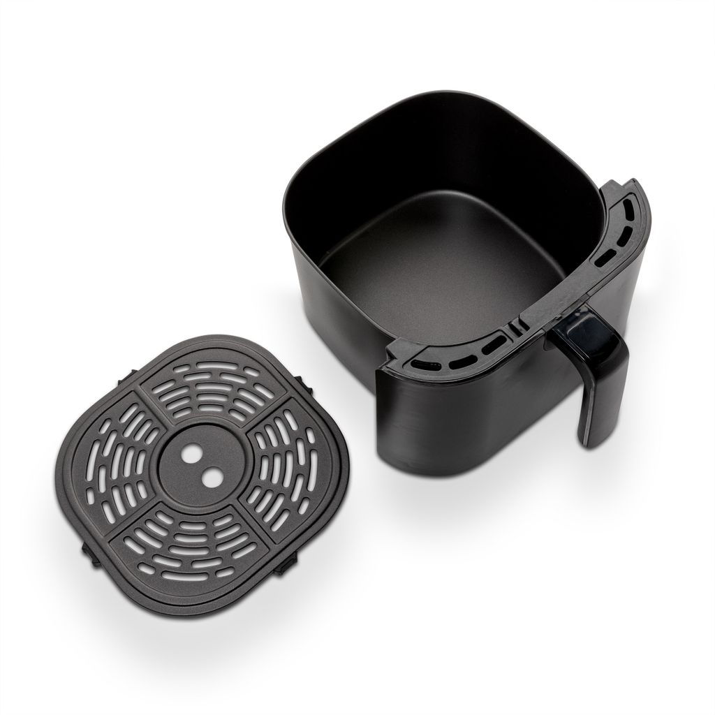 Brabantia Airfryer XXL, 5.7 Liter, 1700 Watt, 80ºC to 200ºC, for 5 Persons, 6 Cooking Programs, Digital Touchscreen, Cool touch handle, Digital Timer, Non-slip feet, Black, BBEK1137