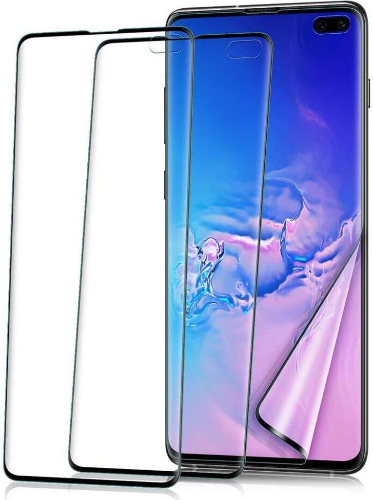 AVANA Displayschutz für Samsung Galaxy S10 Plus Schutzfolie Panzer Folie 3D Displayfolie 2x