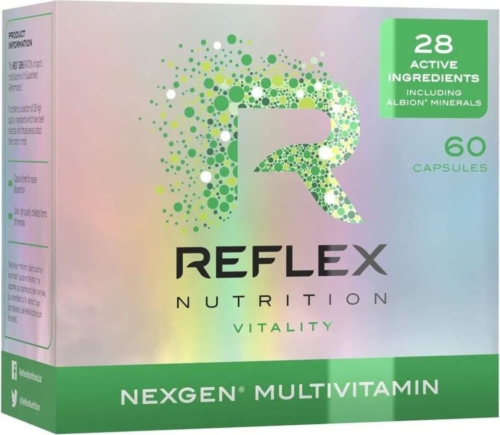 Reflex Nutrition Nexgen Multivitamin (60 Capsules) Standard - Vitamine, Mineralien & Gesundheit - Vitamine & Mineralien-Komplex