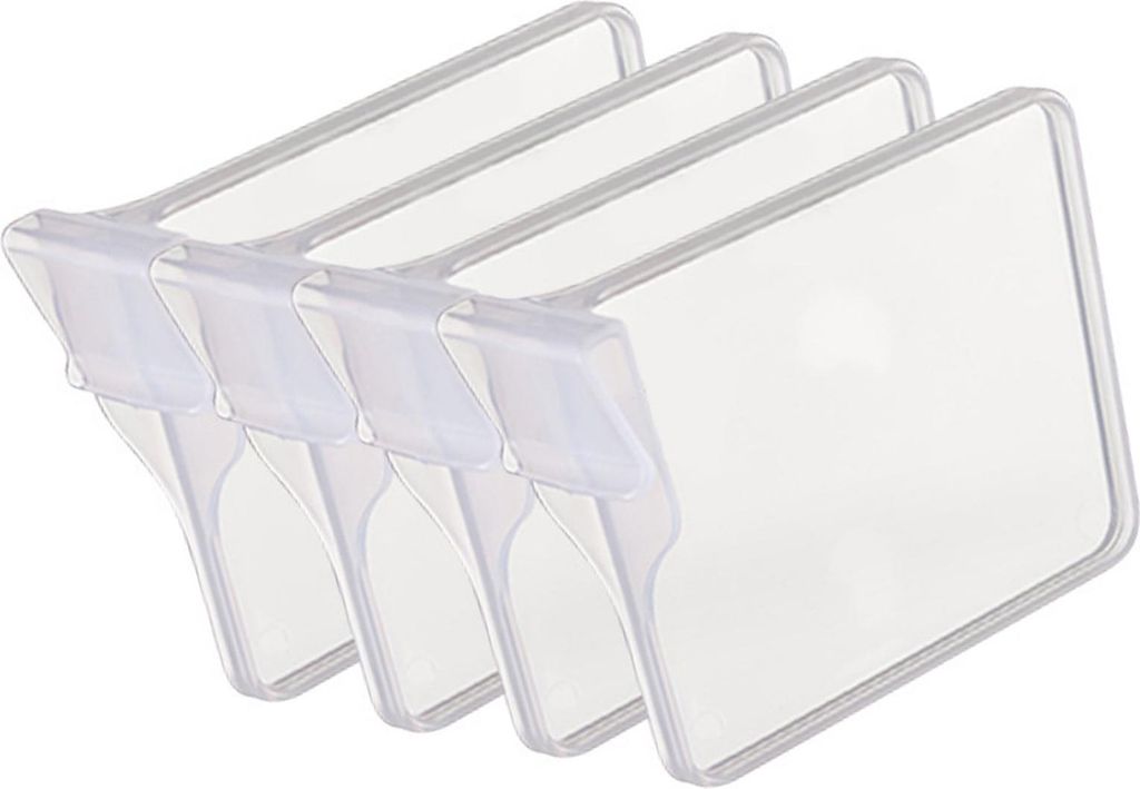 4Pcs einziehbare Kühlschrank Teiler Clip ausziehbar Kühlschrank Separator Organisator L