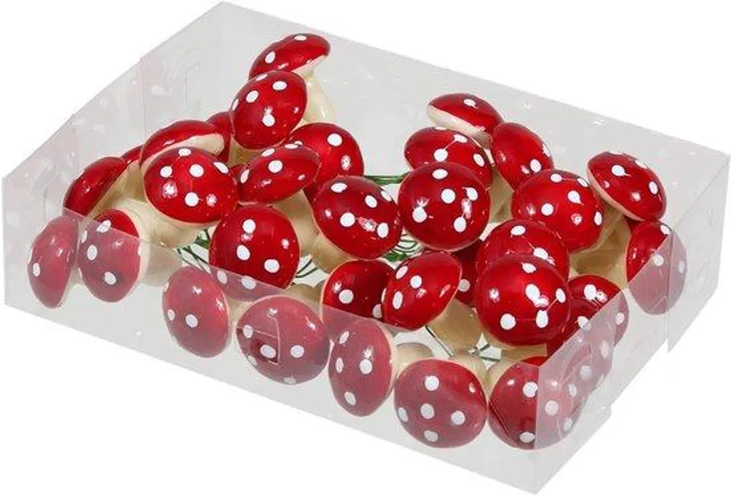 Champignons décoratifs sur tige pour compositions florales et DIY