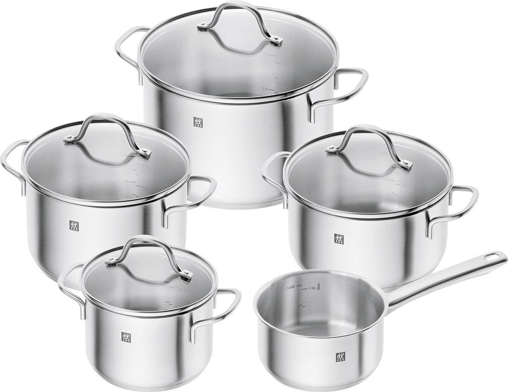 Zwilling True Flow Topfset 5-teilig silber Topf-Set Produktbild 