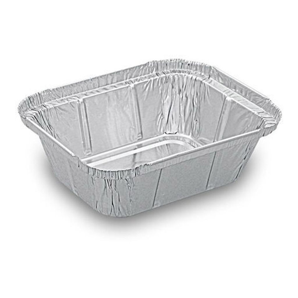 100x Alu-Servierschalen Aluschale Menüschale Grillschale Produktbild 